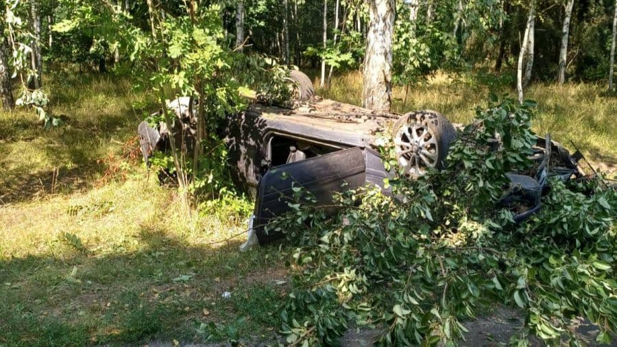 Groźny wypadek na granicy powiatów. Lądował śmigłowiec LPR