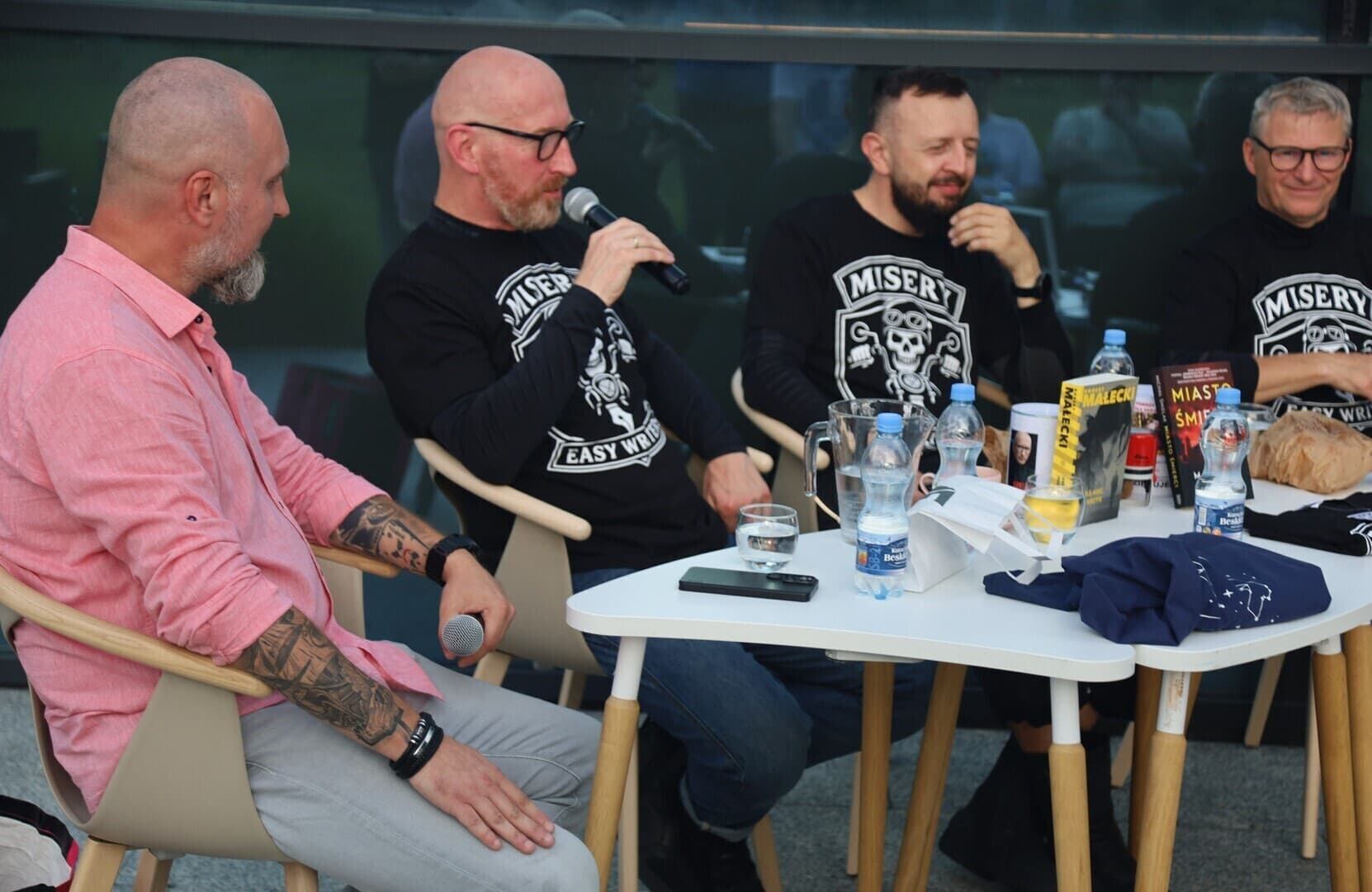 Trzej pisarze na motocyklach. Literacki rajd dla Dawida zawitał do Piotrkowa