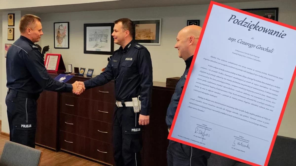 Policjant po służbie pomógł kobiecie wrócić do Buska-Zdroju