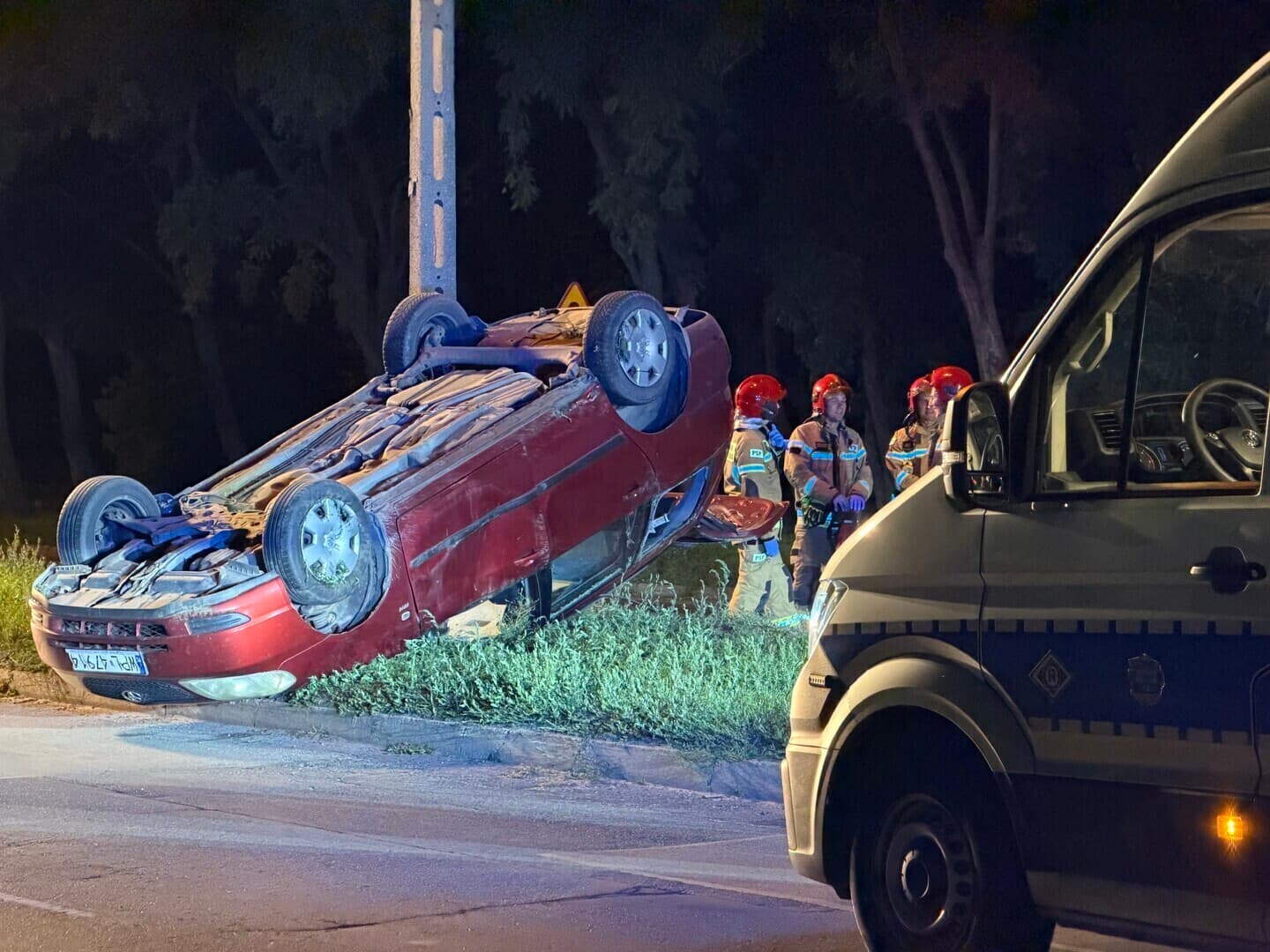 Toyota dachowała na Żelaznej w Piotrkowie