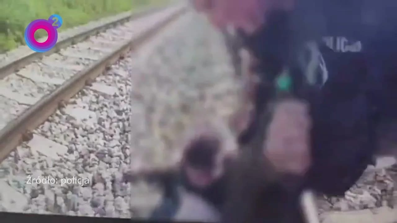Sekundy od tragedii w Piotrkowie. 20-latek leżał na torach