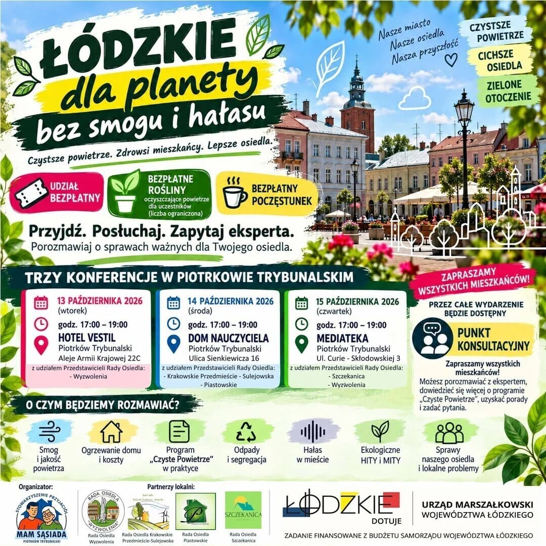 Konferencja o smogu i hałasie w Mediatece 15 października